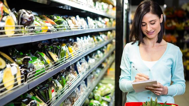 Using a shopping list when you hit the supermarket can help save costs.