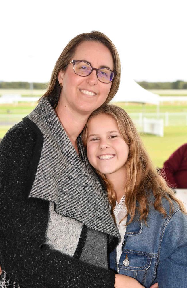 Nadine and Lily Ruthenberg at the Noosa Cup Race Day. Picture: Patrick Woods.