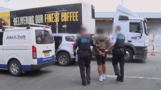 The bags were then collected by a 26-year-old man from Travancore, Melbourne. Picture: AFP