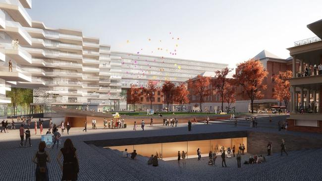 Artist impressions of the redevelopment plans of the old RAH site.