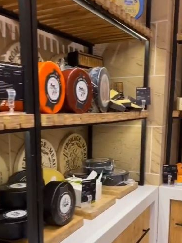 A video shows the inside of Woolworths in Double Bay, revealing it has a dedicated ‘cheese room’. Picture: TikTok / @ryanpaturzo