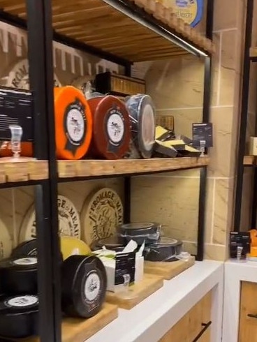 A video shows the inside of Woolworths in Double Bay, revealing it has a dedicated ‘cheese room’. Picture: TikTok/@ryanpaturzo