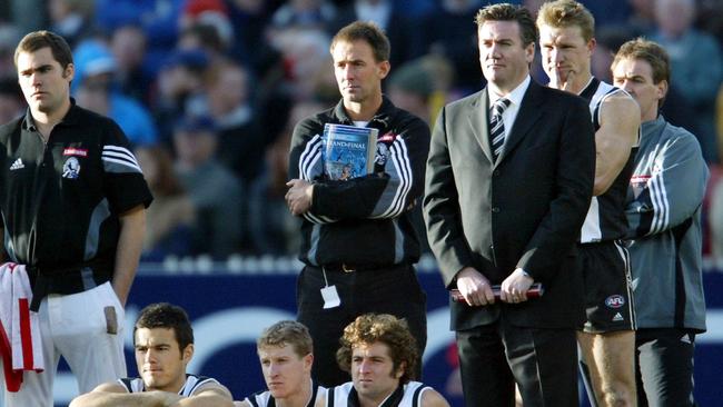 Eddie McGuire after Collingwood’s 2003 Grand Final loss to Brisbane.