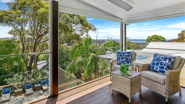 The balcony at the home.