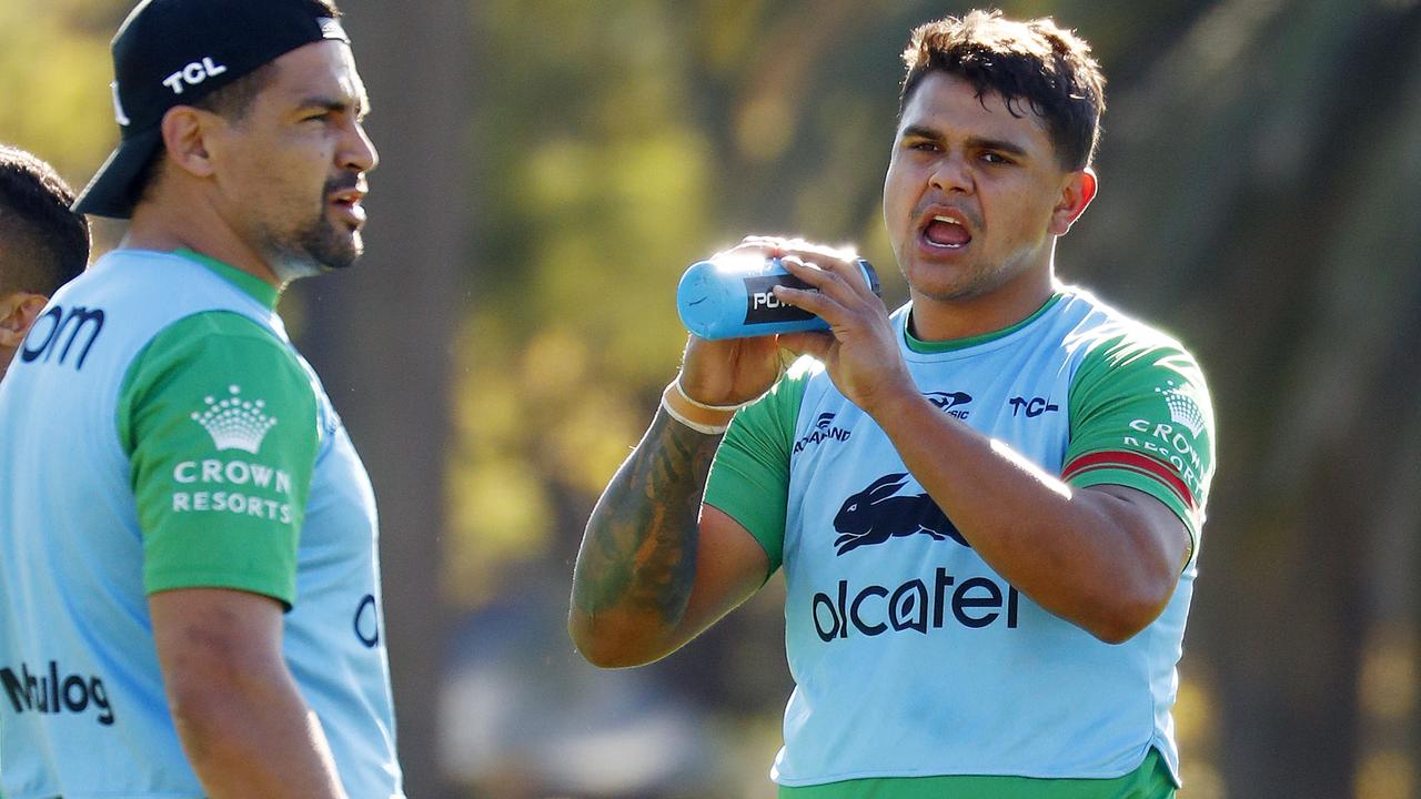 DAILY TELEGRAPH - 18/5/21 South Sydney NRL training vision. Latrell Mitchell making his return from suspension this week. Picture:Sam Ruttyn