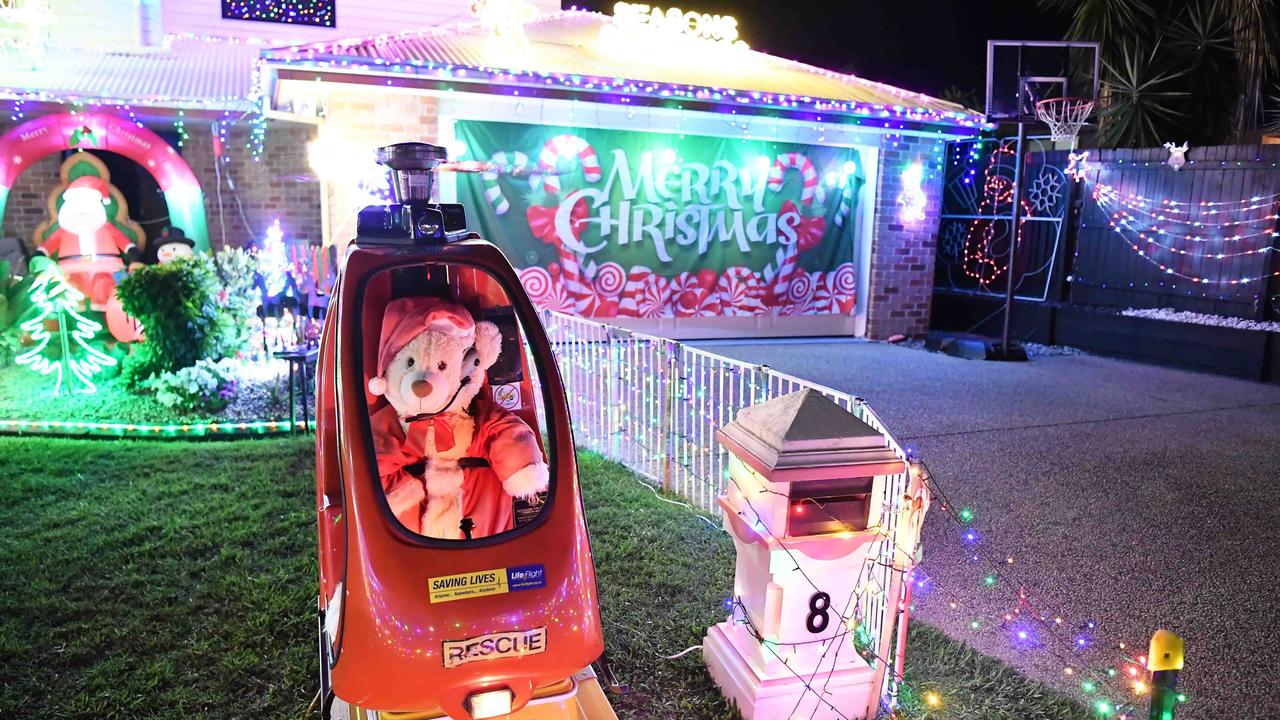 Christmas lights on Rainsford Place, Buderim. Picture: Patrick Woods.