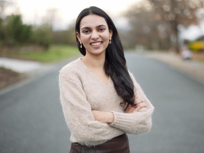 20-08-2024 - Young WomenÃs Alliance chief executive Rizina Yadav photographed at her Lyneham home. Picture: David Beach / The Australian