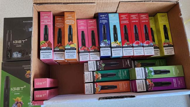 Vapes being offered for sale on social media in Launceston. Picture: Facebook