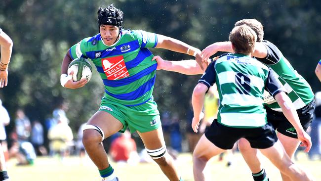 GPS player Stuart Tualima Mens, Sunnybank v GPS Saturday May 13, 2023. Picture, John Gass