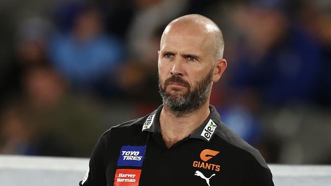 MELBOURNE. 12/06/2022.. AFL Round 13. North Melbourne vs GWS Giants at Marvel Stadium. GWS Interim coach Mark McVeigh . Photo by Michael Klein