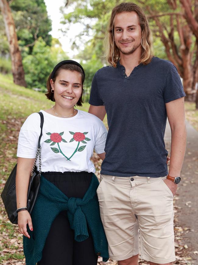 Swan and Eloi are on the hunt for a rental in Coogee, and say they’ve faced bidding wars. Picture: Justin Lloyd