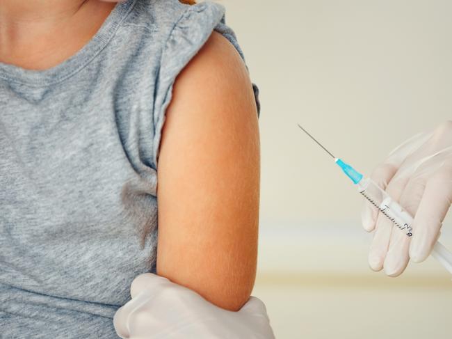 Generic photo ofa teenager getting a vaccination. Picture: iStock
