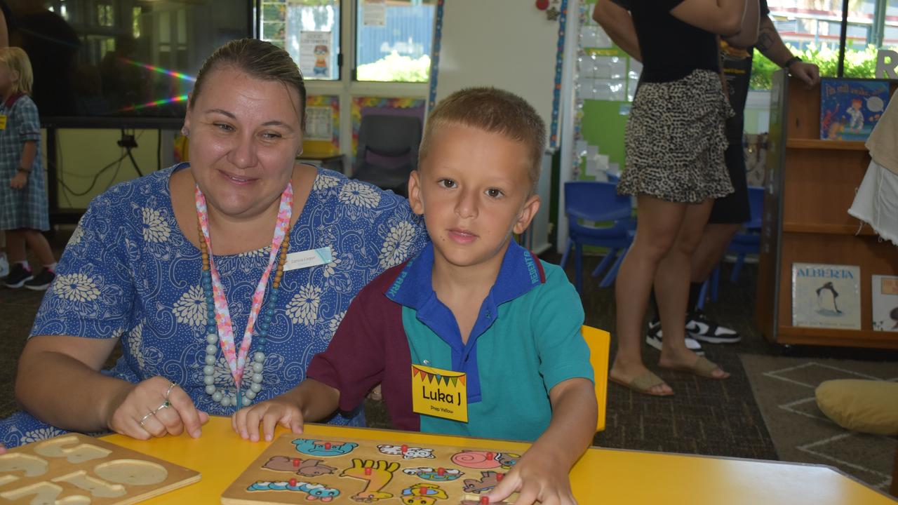 There was lots of fun to be had on the first day of prep in 2024 at Regents Park State School for Picture: Jonathan O’Neill