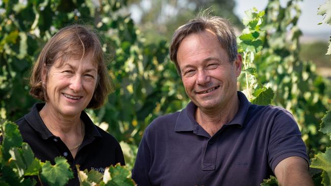 Rolf Binder winery owners Christa Deans and her brother Rolf Binder. Picture supplied.