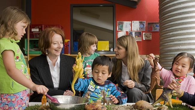  The Deputy Prime Minister, Julia Gillard and the Minister for Early Childhood Education and Child Care, Kate Ellis launch th...