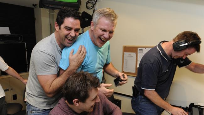 Garry Lyon with Frawley in the Triple M box.