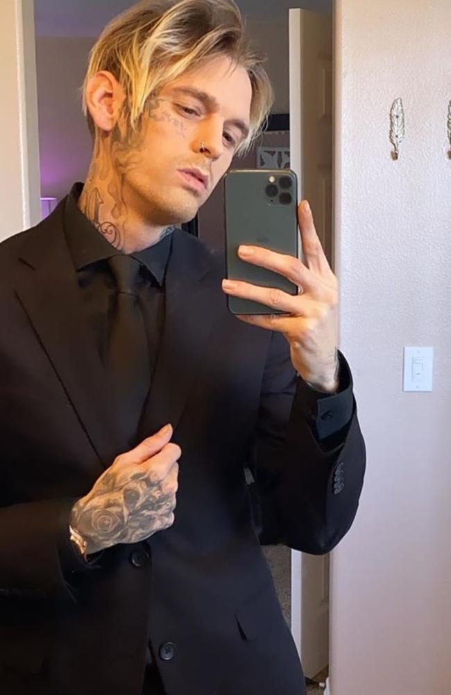 Aaron Carter was a popular singer in the early 2000s. Picture: @aaroncarter/Instagram