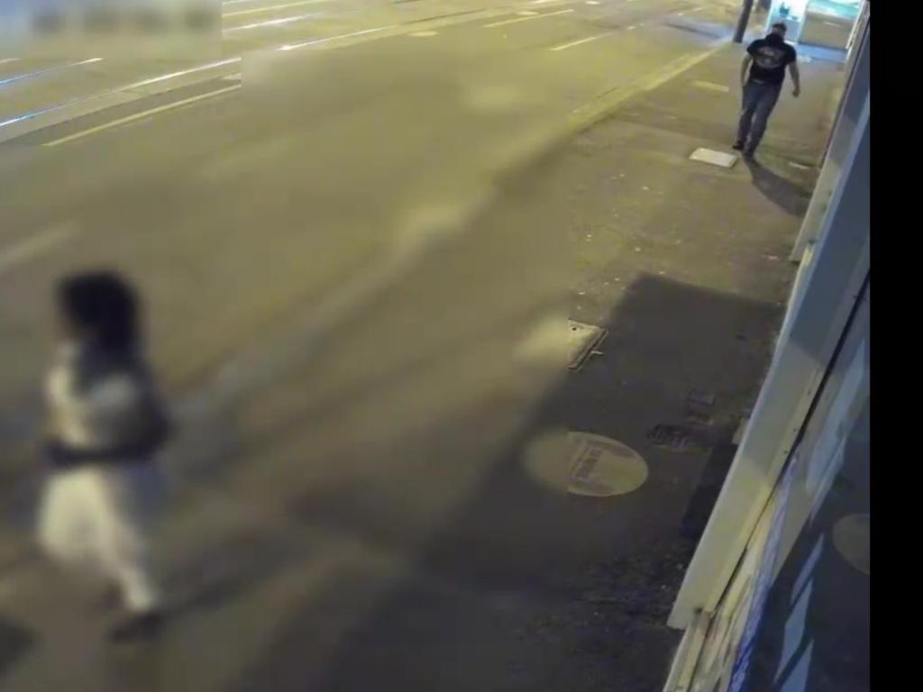 It is alleged that Mr Cassidy-Fitzpatrick is the man in CCTV who appears to follow the victim on foot north along Glenferrie Road Hawthorn.
