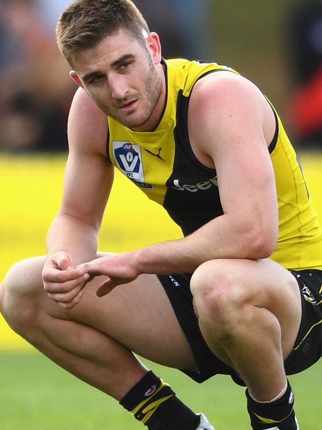 Anthony Miles bounced back from losing his VFL semi-final on Saturday to win his first JJ Liston. Picture: Getty Images