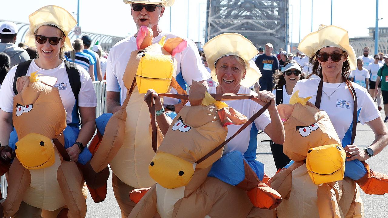 5 Km race, Bridge to Brisbane, Story Bridge, Kangaroo Point. Photographer: Liam Kidston.