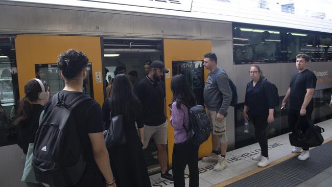 Commuters at central station as a proposed train dispute rolls out this week. Picture: Jeremy Piper