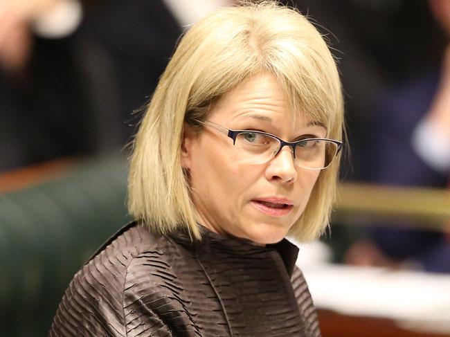 Katrina Hodgkinson, Cootamundra Nationals MP who opposes the Greyhound ban. NSW Parliament vote in the Legislative Assembly on the ban of Greyhound Racing Prohibition Bill . picture Craig Greenhill