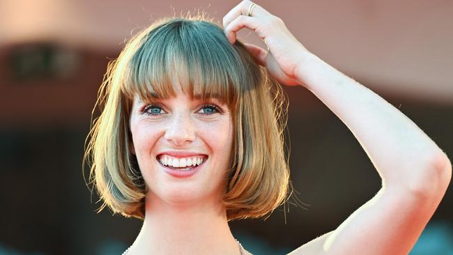 Maya Hawke arrives for the screening of the film Mainstream presented in the Orizzonti competition on the fourth day of the 77th Venice Film Festival this week. Picture: Alberto Pizzoli/AFP