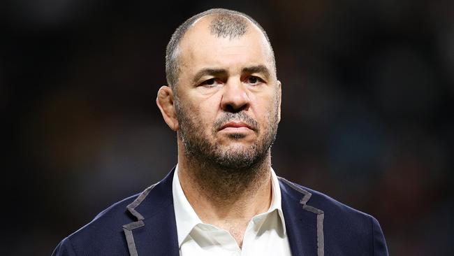 SAPPORO, JAPAN - SEPTEMBER 21: Head coach Michael Cheika of Australia is seen prior to the Rugby World Cup 2019 Group D game between Australia and Fiji at Sapporo Dome on September 21, 2019 in Sapporo, Hokkaido, Japan. (Photo by Dan Mullan/Getty Images)