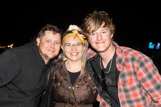 Stephen Ironside, Rebecca Deacon and Mitchell Cleavere at Legends on the Lawn at Harrup Park Country Club.Picture: Michaela Harlow