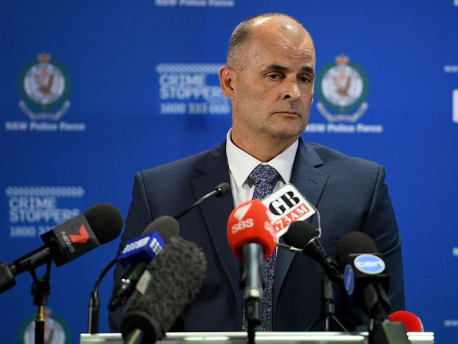 NSW Police Assistant Commissioner Stuart Smith said detectives were building profiles on known firebugs and running “covert” operations. Picture: AAP