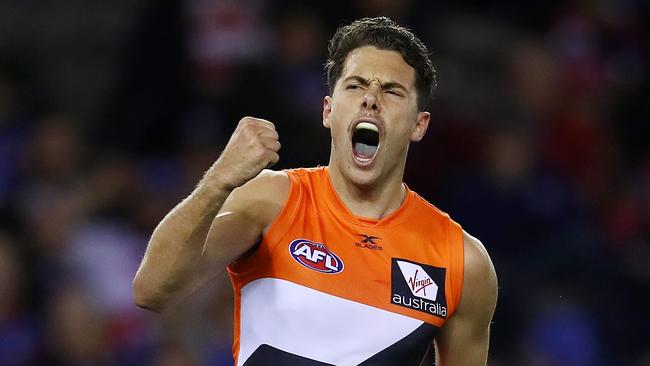 Josh Kelly celebrates a goal. Pic: Michael Klein