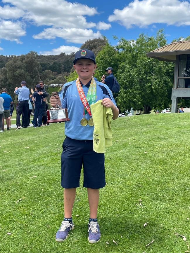 Young gun Blake Cranston with one of his many 2022 accolades. Photo: Contributed