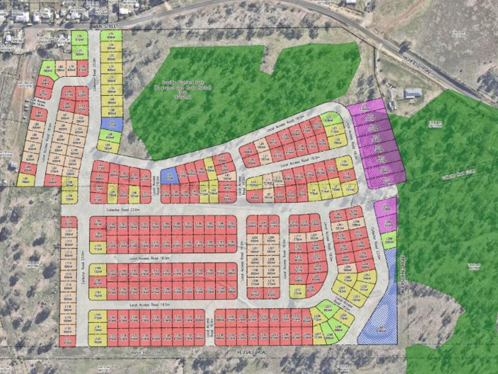 A massive parcel of farming land with a proposal for a subdivision worth nearly 280 lots has hit the market through Elders Rural.