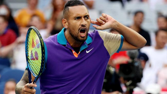 Nick Kyrgios was pumped from the first ball.
