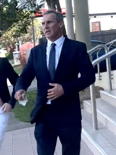 Philip Butterworth leaving Maroochydore Magistrates Court on Tuesday.