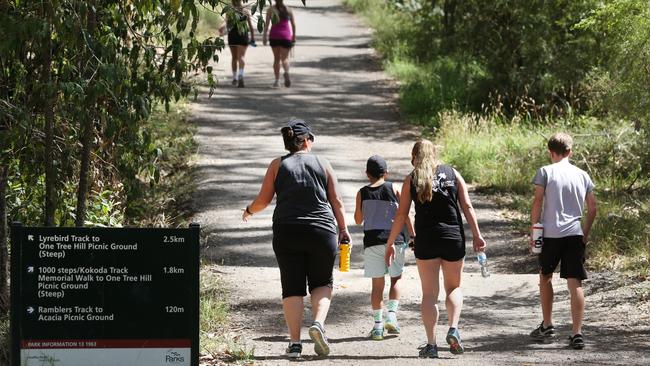 The 1000 Steps have reopened today after being closed during the coronavirus lockdown. Picture: Stuart Milligan