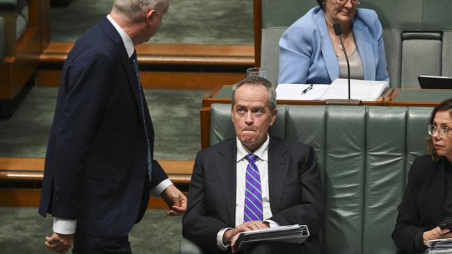 National Disability Insurance Scheme Minister Bill Shorten during question time in parliament on Thursday. Picture: NCA NewsWire / Martin Ollman