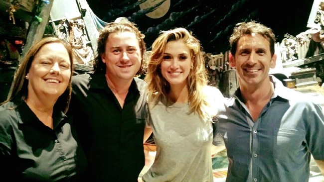 Mikey Webb and Delta Goodrem for Cats. Picture: Facebook/Auslan Stage Left.