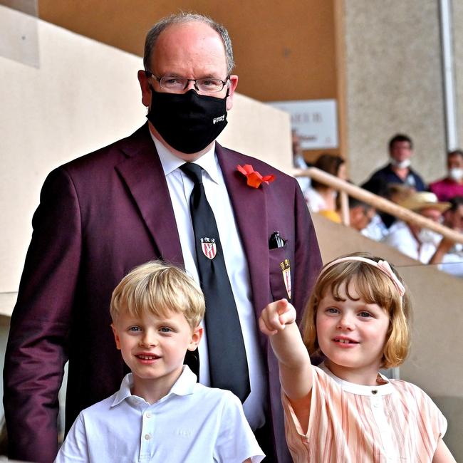 Prince Albert’s on dad duty. Picture: Backgrid