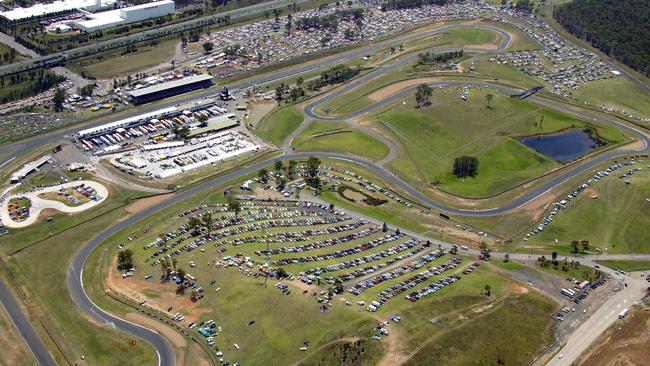 A race car driver was injured in a crash at Eastern Creek today.