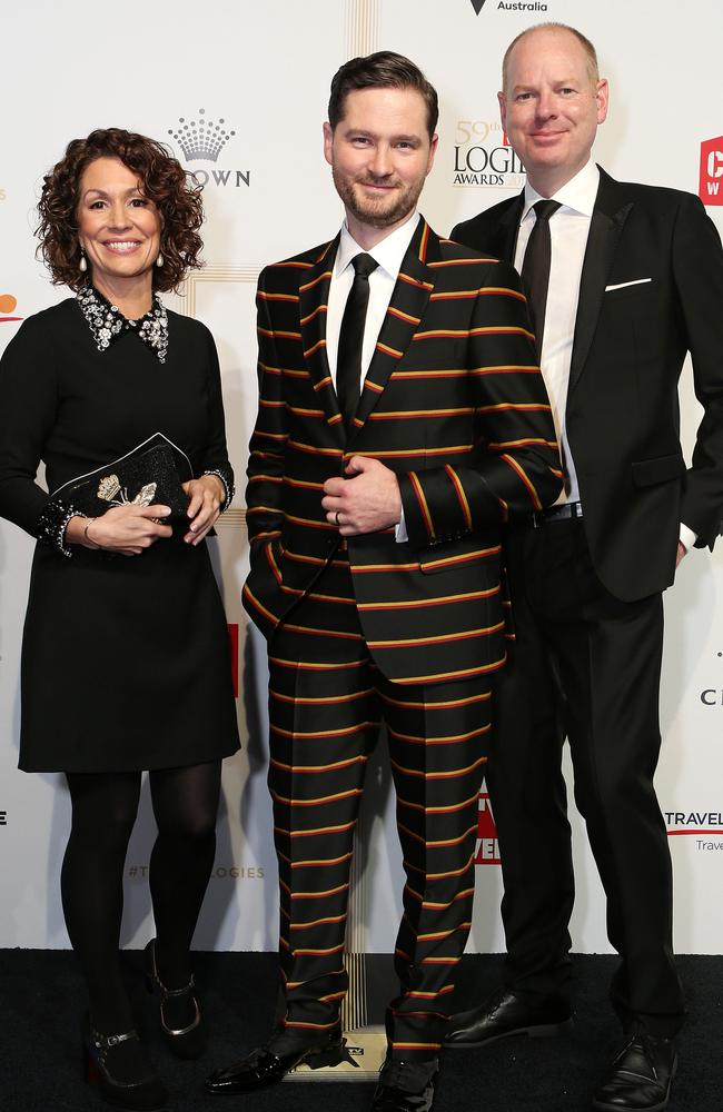 Kitty Flanagan, Charlie Pickering and Tom Gleeson. Picture: Julie Kiriacoudis