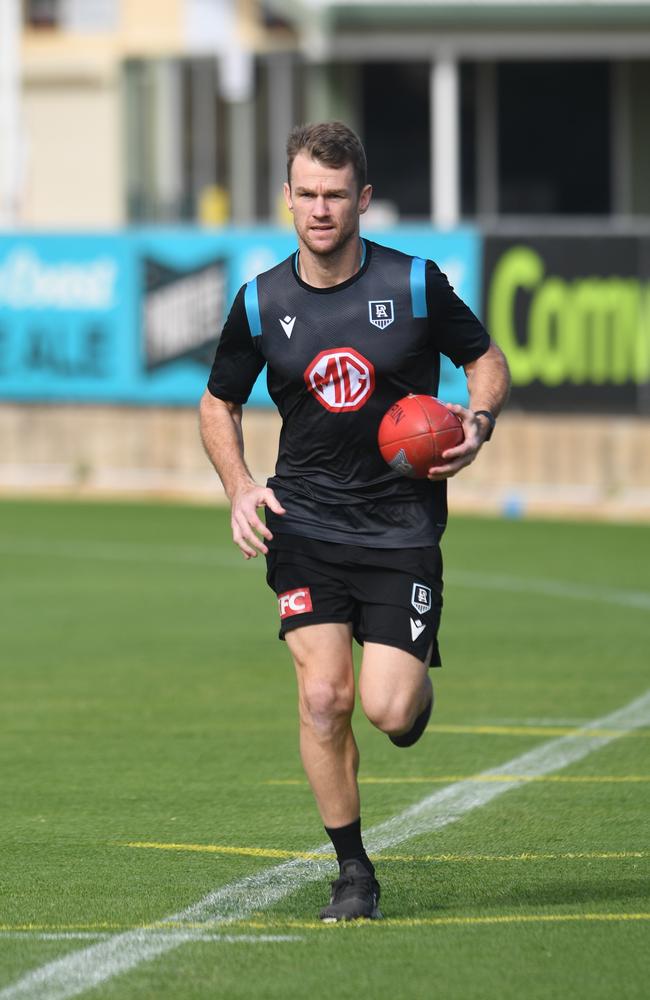 Robbie Gray is up and running and could make a swift return to the Power. Picture: Tricia Watkinson