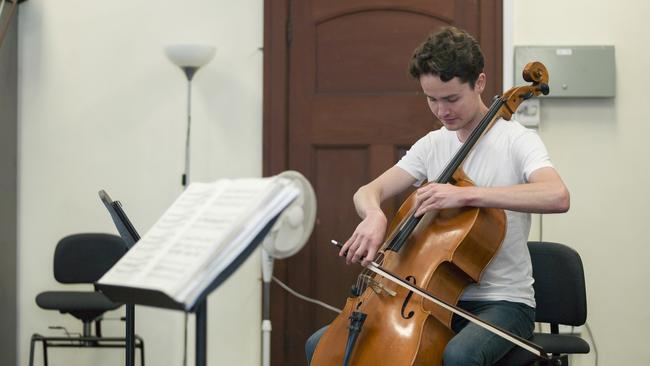 Cellist Noah Lawrence. Picture: Elke Meitzel