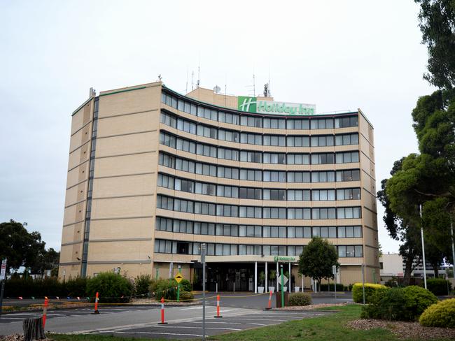 The Melbourne Airport Holiday Inn, where the latest worker tested positive to coronavirus. Picture: NCA NewsWire / Andrew Henshaw