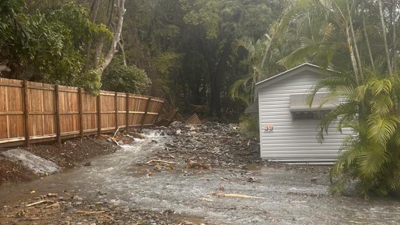 Cairns floods 2023: Owner Tom Hedley said Ellis Beach Bungalows copped a beating in the record-breaking Cairns flood. Picture: Supplied