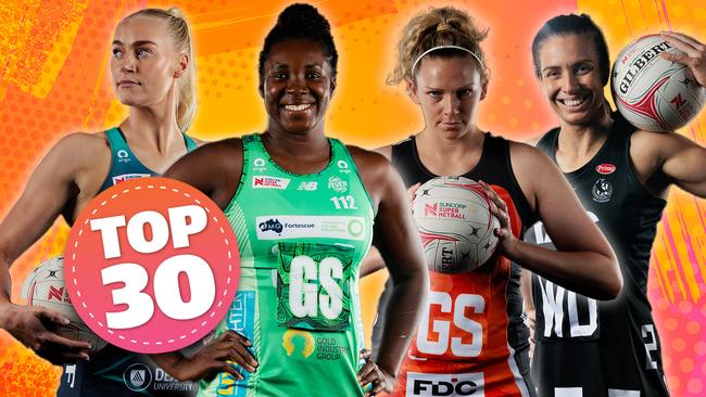 Who comes out on top in our Super Netball top 30?