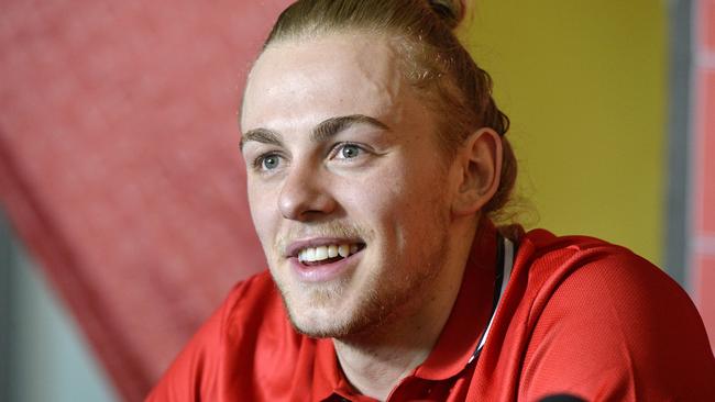 Perth Wildcats unveil new recruit Hugh Greenwood (to wear #3).