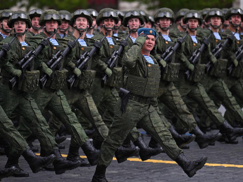 Russian servicemen pictured earlier this year. Picture: Natalia Kolesnikova/AFP