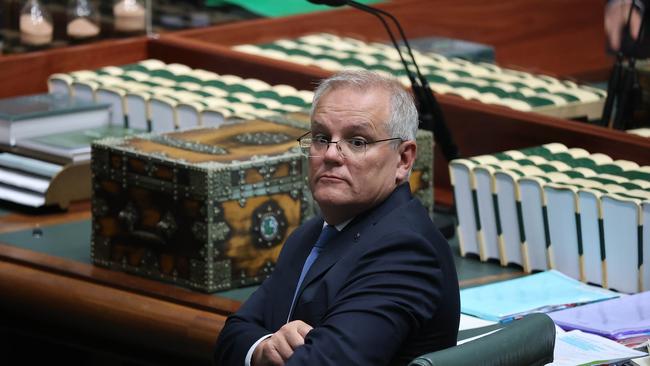 Prime Minister Scott Morrison during Question Time this week. Picture: NCA NewsWire / Gary Ramage