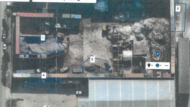 EPA investigators found dust blowing off the Australian Recycling Solutions yard at Laverton North. An investigation found asbestos in building rubble stockpiled there. Picture: Supplied/EPA Victoria/Sunshine Magistrates' Court